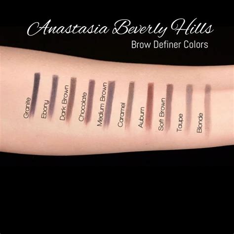 Anastasia Beverly Hills Brow Definer Swatches