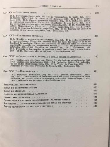 Libro Electricidad Y Magnetismo F Sears Física Ingeniería Cuotas Sin Interés