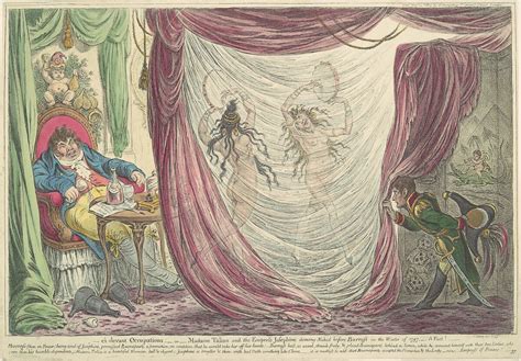 James Gillray Ci Devant Occupations Or Madame Talian And The Empress Josephine Dancing Naked