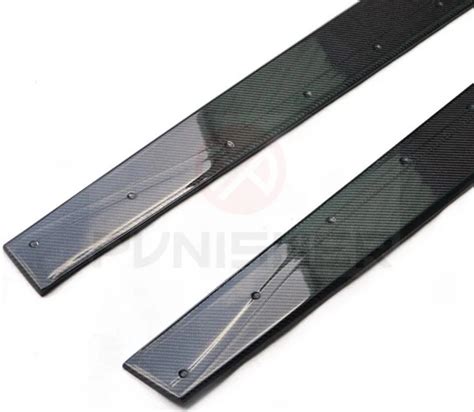 Для BMW F80 M3 F82 M4 4 дверь боковая Автомобильная юбка из углеродного ...