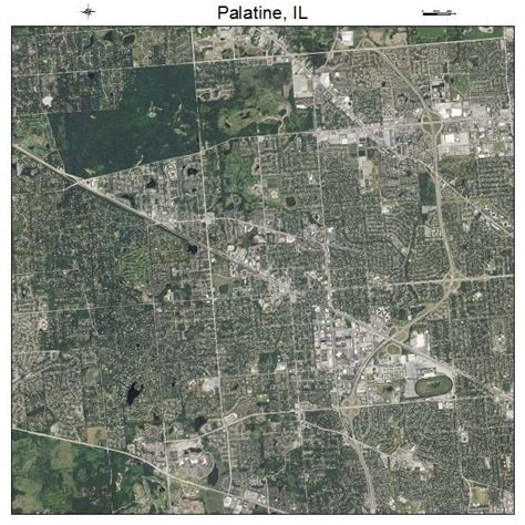 Aerial Photography Map of Palatine, IL Illinois