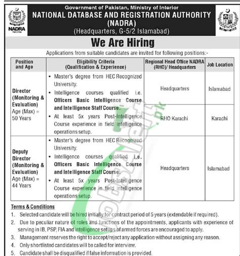 Latest Govt Jobs In Pakistan April