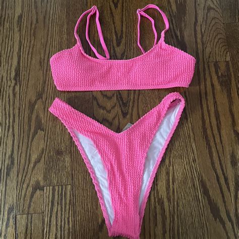 Never Worn Scoop Neck Bikini Adjustable Straps Depop