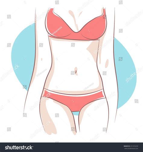 Woman Body Bikini Vector Illustration Stock Vector Royalty Free Shutterstock