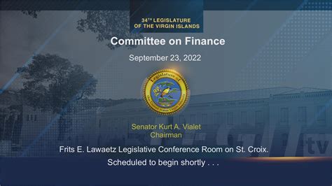 34th Legislature of the Virgin Islands on Livestream