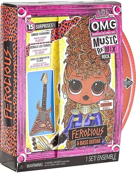 LOL Surprise OMG Remix Rock Ferocious Fashion Doll With 15 Surprises