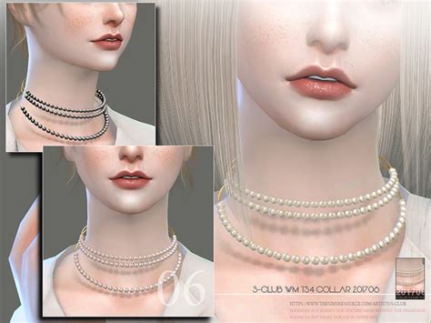 Pearl Necklace The Sims 4 P1 Sims4 Clove Share Asia Tổng Hợp Custom