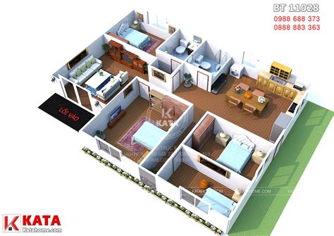 Thiết Kế Nhà Cấp 4 4 Phòng Ngủ - Home Home