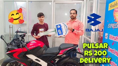 Taking Delivery Of My Dream Bike Pulsar Rs 200 ️ Finally Apna Dream