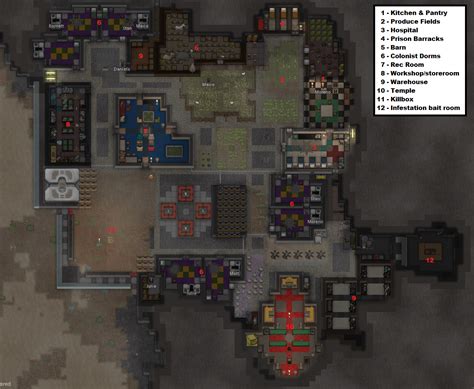 Colony Layout Example : r/RimWorld