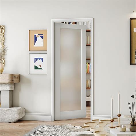 Amazon.com: SOLRIG 30" x 80" Interior Doors, 1 Lite Frosted Glass