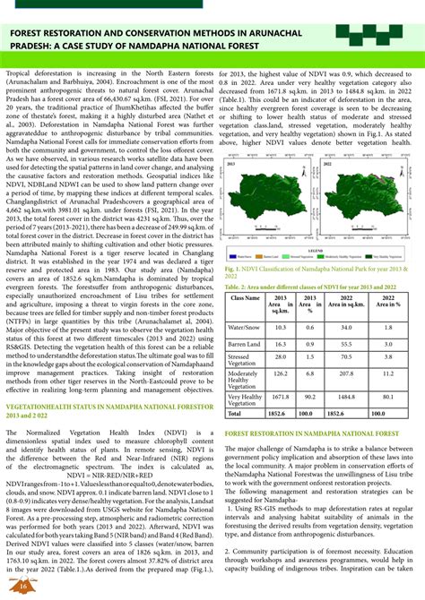 Pdf Forest Restoration And Conservation Methods In Arunachal Pradesh