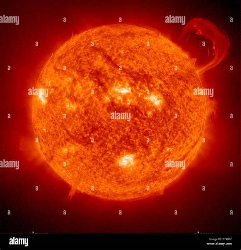 NASA Hubble Telescope wide view of flames shooting off the surface of ...