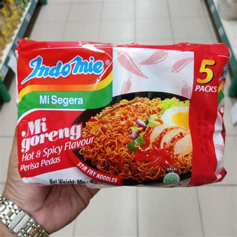 Mi Goreng Indomie Hot Spicy Flavour Stir Fry Noodles G X S Shopee Malaysia