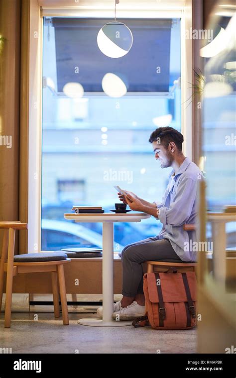 Student with gadget Stock Photo - Alamy