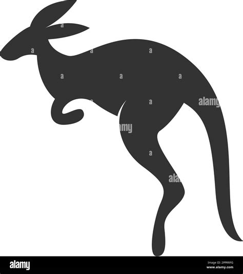 kangaroo icon logo design illustration template stock vector image