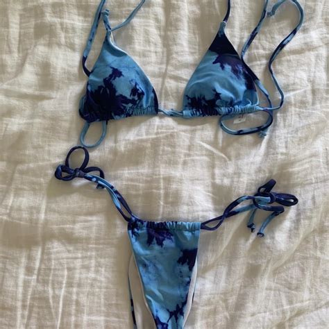 Tie Dye Bikini Size S Never Worn Bottoms Are Too Depop