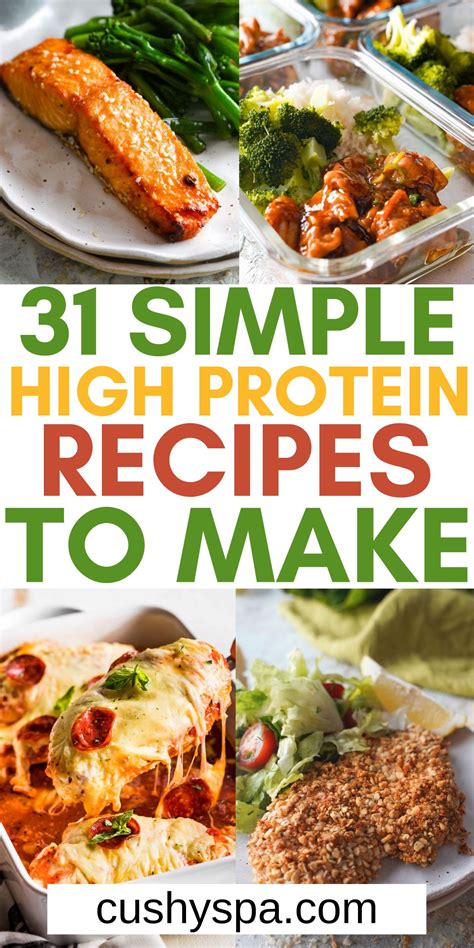 31 Easy High Protein Recipes - Cushy Spa