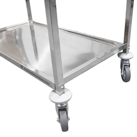 950 X 500mm 2 Tier Grade 304 Stainless Service Trolley STR228