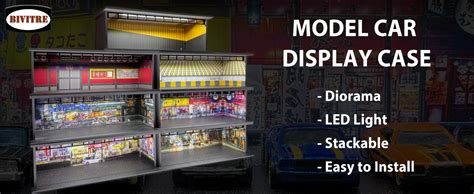Amazon Bivitre Diorama Display Case With Led Lights Compatible With Hot Wheels
