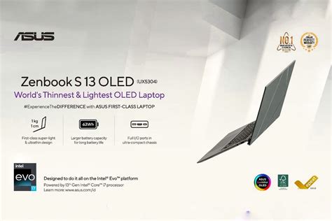 Zenbook S13 Oled Laptop Ultraportabel Oled Tipis Ringan Stylish Dan