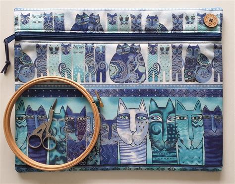 Laurel Burch Cats Feline Frolic Project Bag W X H Softly Padded