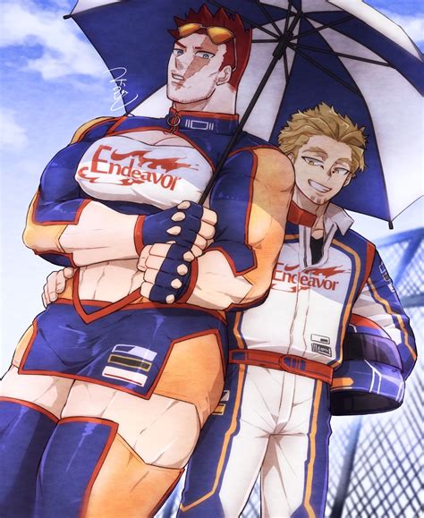 Endeavor And Hawks Boku No Hero Academia Drawn By Mahoubin Totemo Hot Dayo Danbooru