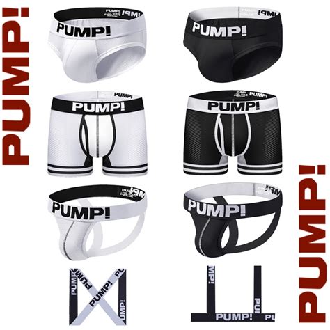 Pump Underwear Men Boxer Trunks Sexy Gay Jockstrap Breathable Men S