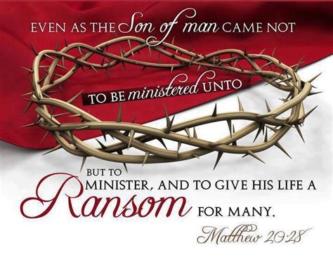 Matthew Even As The Son Of Man Came Not To Be Served But To Serve