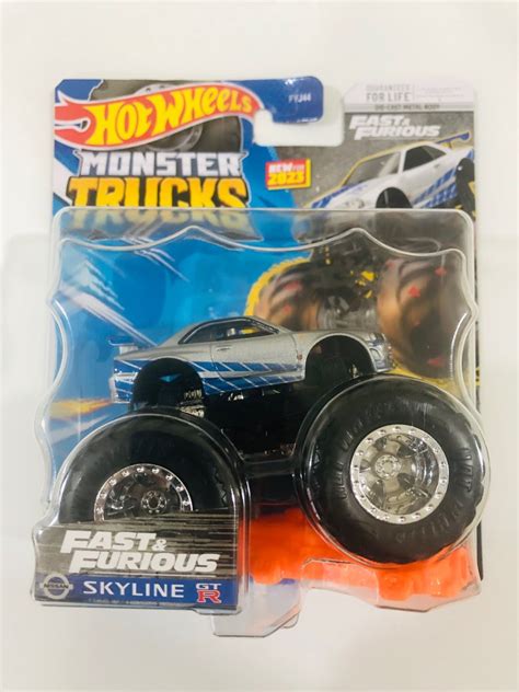 Hot Wheels Monster Trucks Fast And Furious Nissan Skyline GT R R Hobbies Toys Toys Games