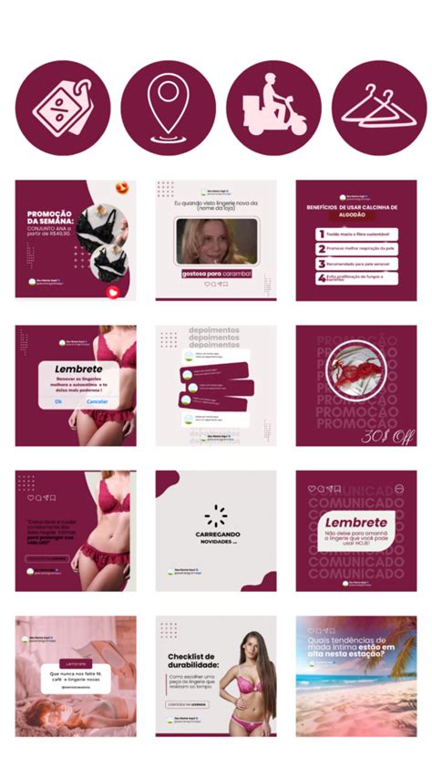 Pack Canva Lingerie Canva Edit Veis