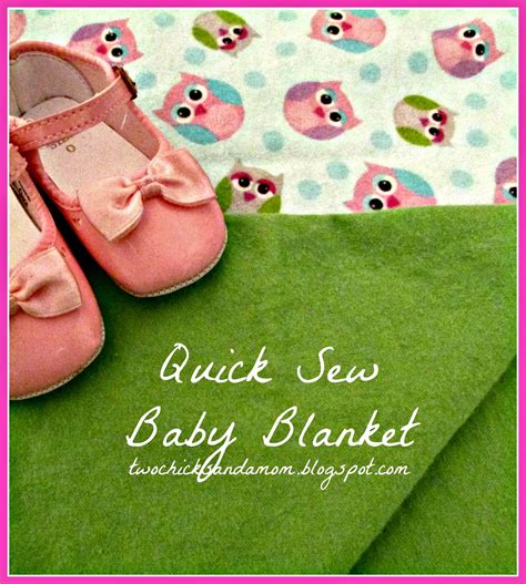 twochicksandamomblogspotcom updated quick sew blanket