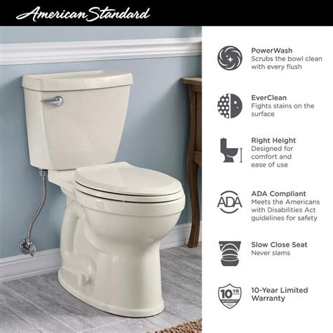 American Standard Champion 4 Linen Watersense Elongated Comfort Height