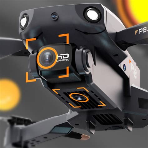 P8 Drone 8k With Esc Hd Dual Camera 5g Wifi Fpv 360 Full Obstacle