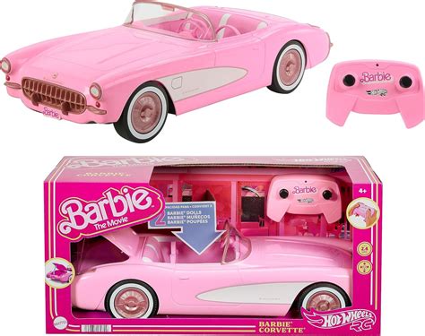 Amazon Hot Wheels Barbie RC Corvette From Barbie The Movie Full Function Remote Control