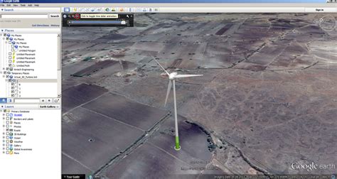 Virtual 3D Animated Wind Turbine In Google Earth - Windy