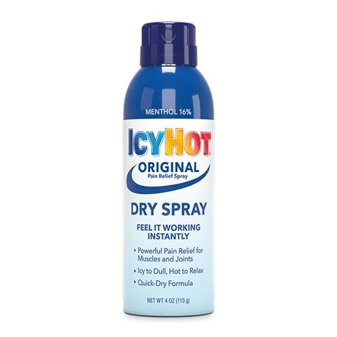 Icy Hot Maximum Strength Pain Relief Dry Spray With Menthol Oz Buy Now With Express