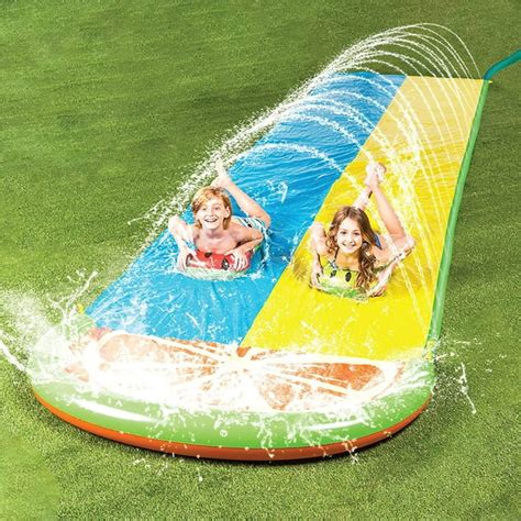 Terra 20ft Slip And Slide 2 Person Deluxe Water Slides With 2 Boogie