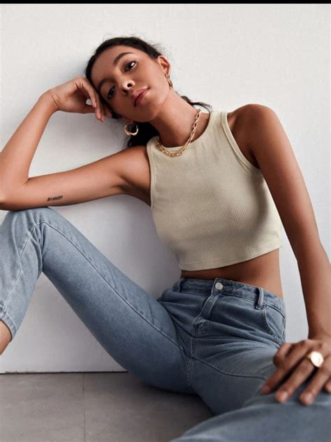 Cream Sand Crop Top Nude Women S Fashion Tops Sleeveless On Carousell