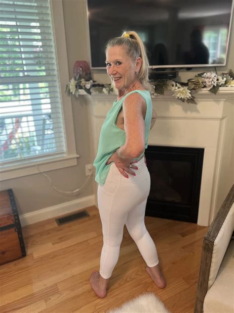 Tight White Leggings And Blue Top Dani D Milf Pics Xhamster