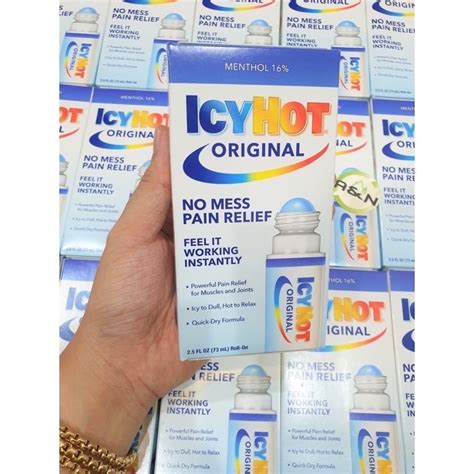 Dầu Nóng Dạng Lăn Icy Hot Medicated No Mess Applicator Pain Relieving