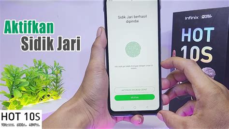 Cara Mengaktifkan Sidik Jari HP Infinix Hot 10s Buat Fingerprint