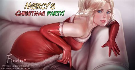 Mercy S Christmas Party Overwatch Firolian Porn Comic AllPornComic
