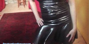 AMATEUR LAPDANCER Hot Lapdance By Blonde In Latex Dress Porn Videos
