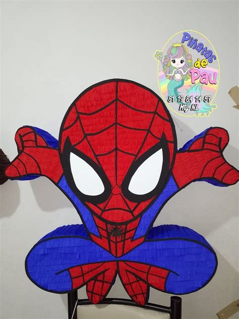 Piñata spiderman Piñatas de spiderman Tema de cumpleaños infantil