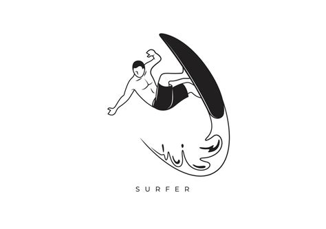 Silhouette Surfer Stock 47072241 Vector Art At Vecteezy