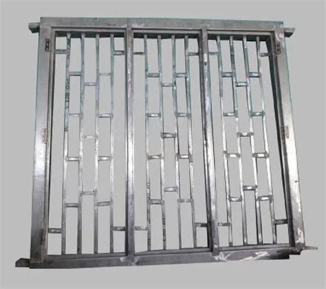 Rectangular Silver Stainless Steel Window Frame Grade Of Material