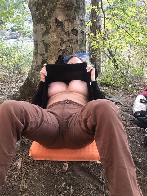MILF On A Hike Flashes Giant Double G Boobs Pics XHamster