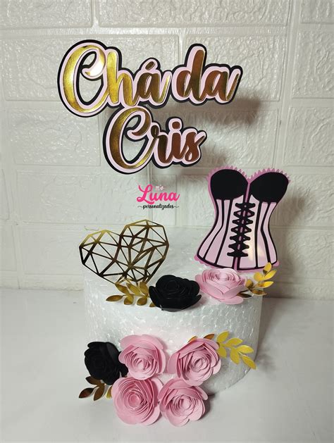 Arquivo De Corte Topo De Bolo Ch De Lingerie Elo