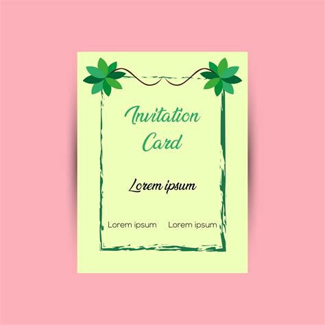 invitation card design template  vector art  vecteezy